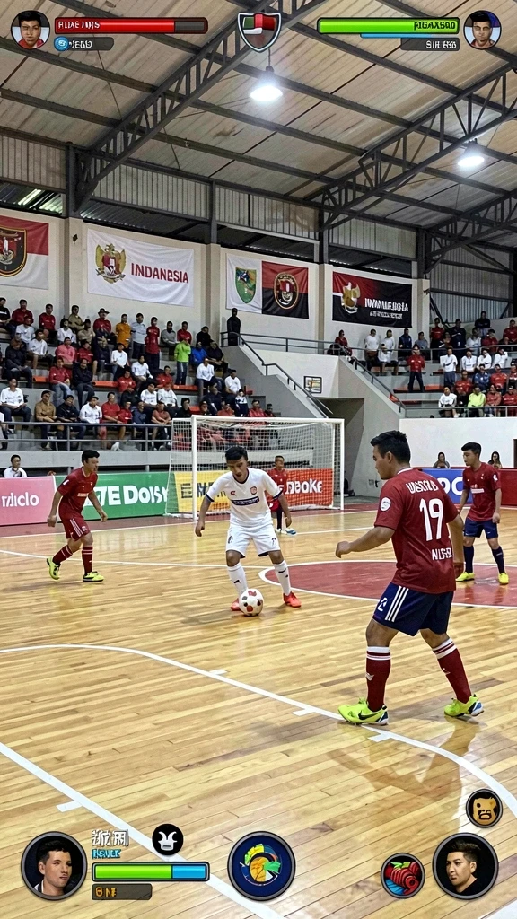 11bola - Screenshot memperlihatkan aksi pertandingan yang mendebarkan.