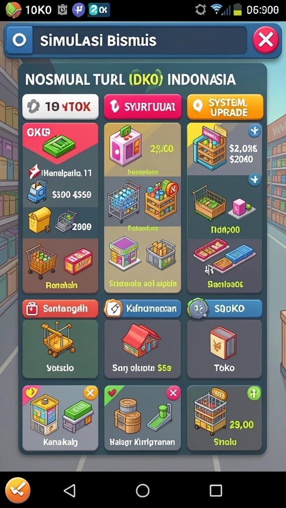 r6r6 - Tampilan menu utama yang intuitif dan menarik.